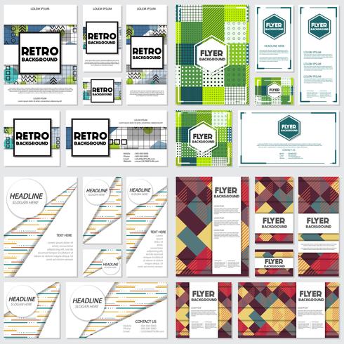 Modèle de conception de style d&#39;arrière-plan Memphis vecteur