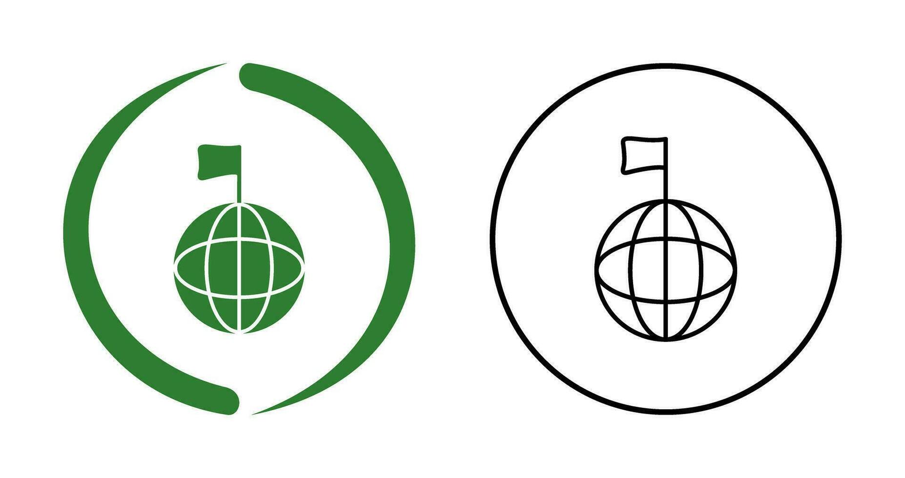 icône de vecteur de signaux mondiaux uniques