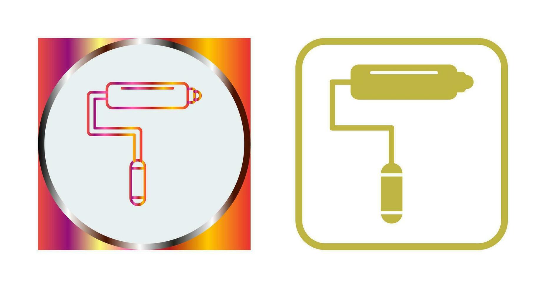 icône de vecteur de rouleau de peinture