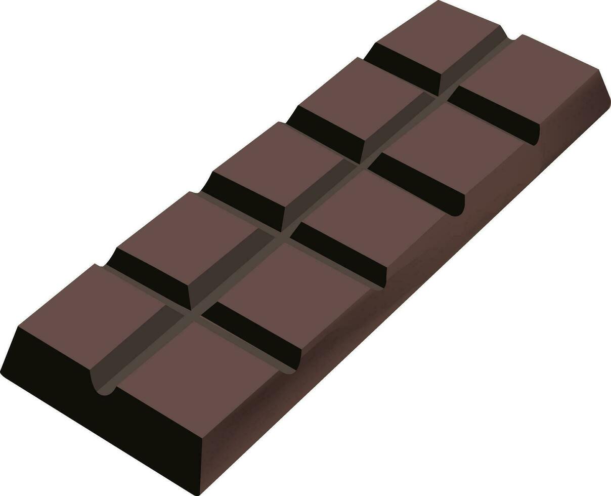 liquide foncé Chocolat effusion de une Chocolat bar - vecteur