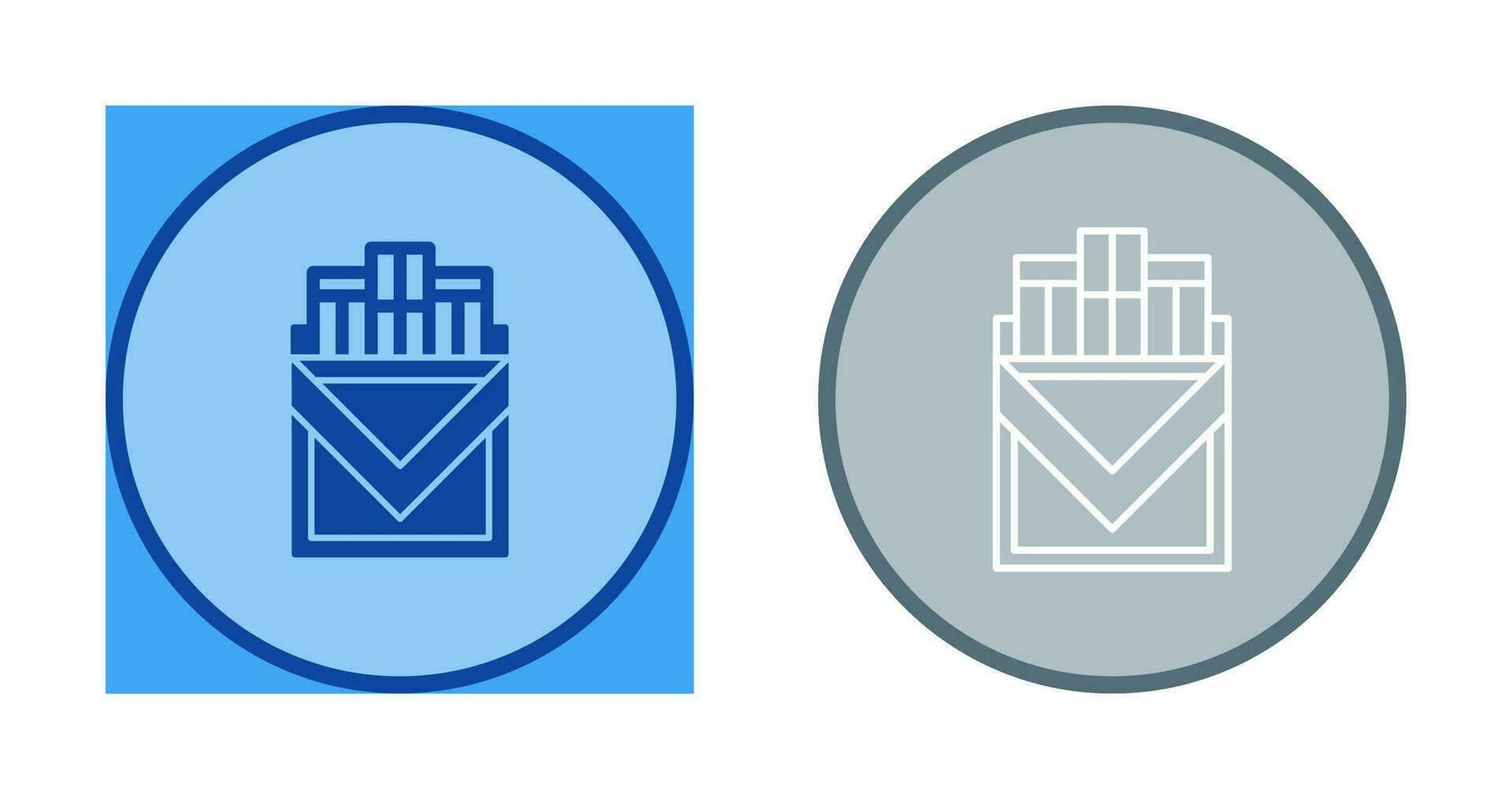 icône de vecteur de paquet de cigarettes
