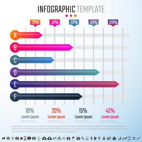 Modèle de conception d&#39;infographie vecteur