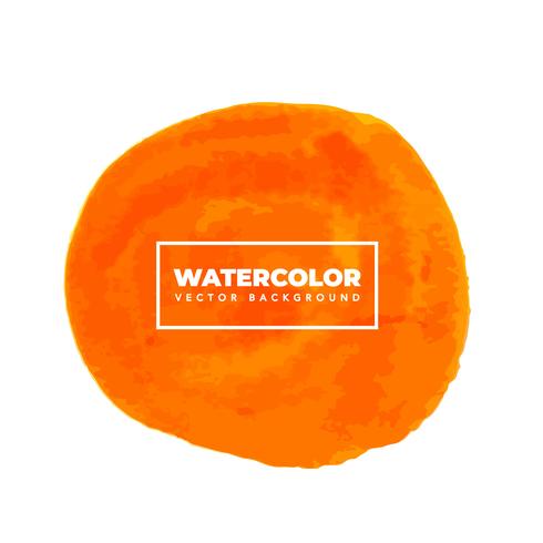 Aquarelle Orange Circulaire vecteur