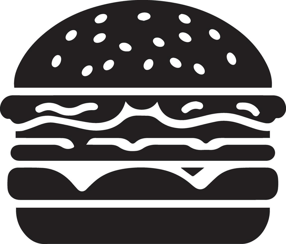 Burger vecteur silhouette illustration 11