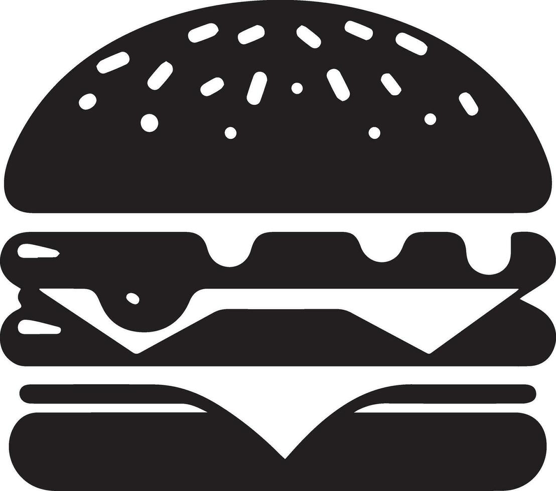 Burger vecteur silhouette illustration 18