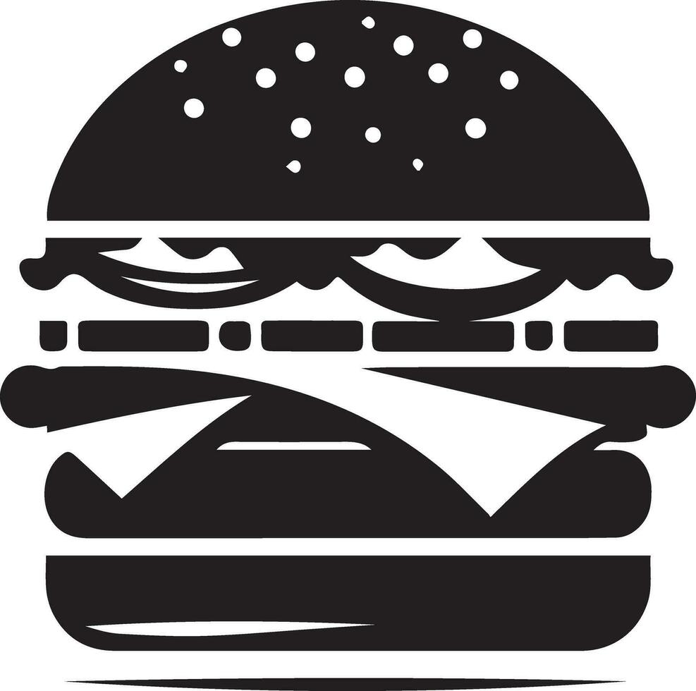 Burger vecteur silhouette illustration 6