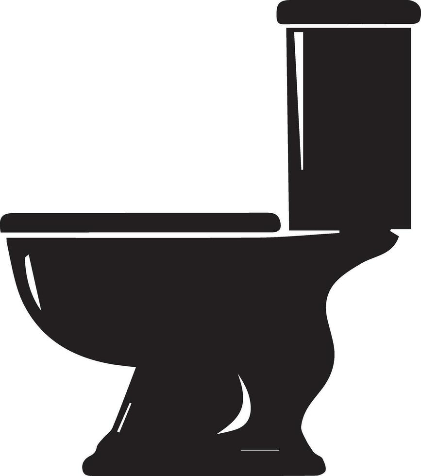 moderne toilette icône vecteur silhouette illustration, toilette silhouette, toilette plat vecteur