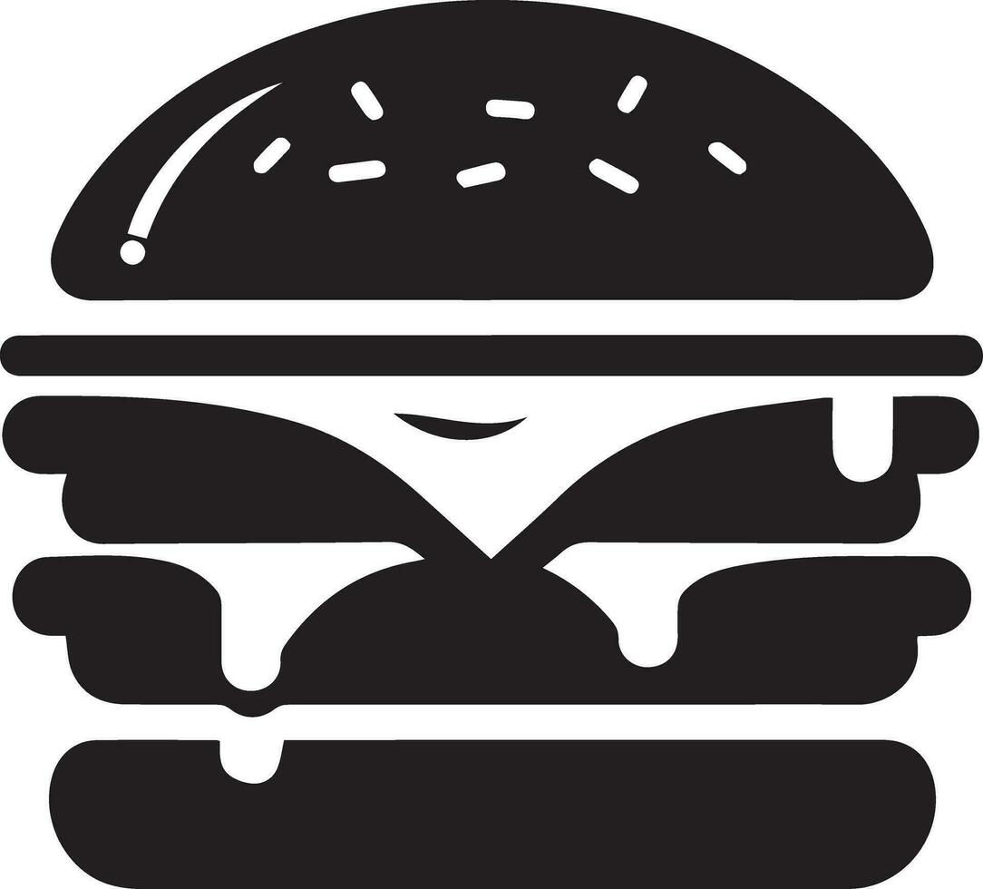 Burger vecteur silhouette illustration 2