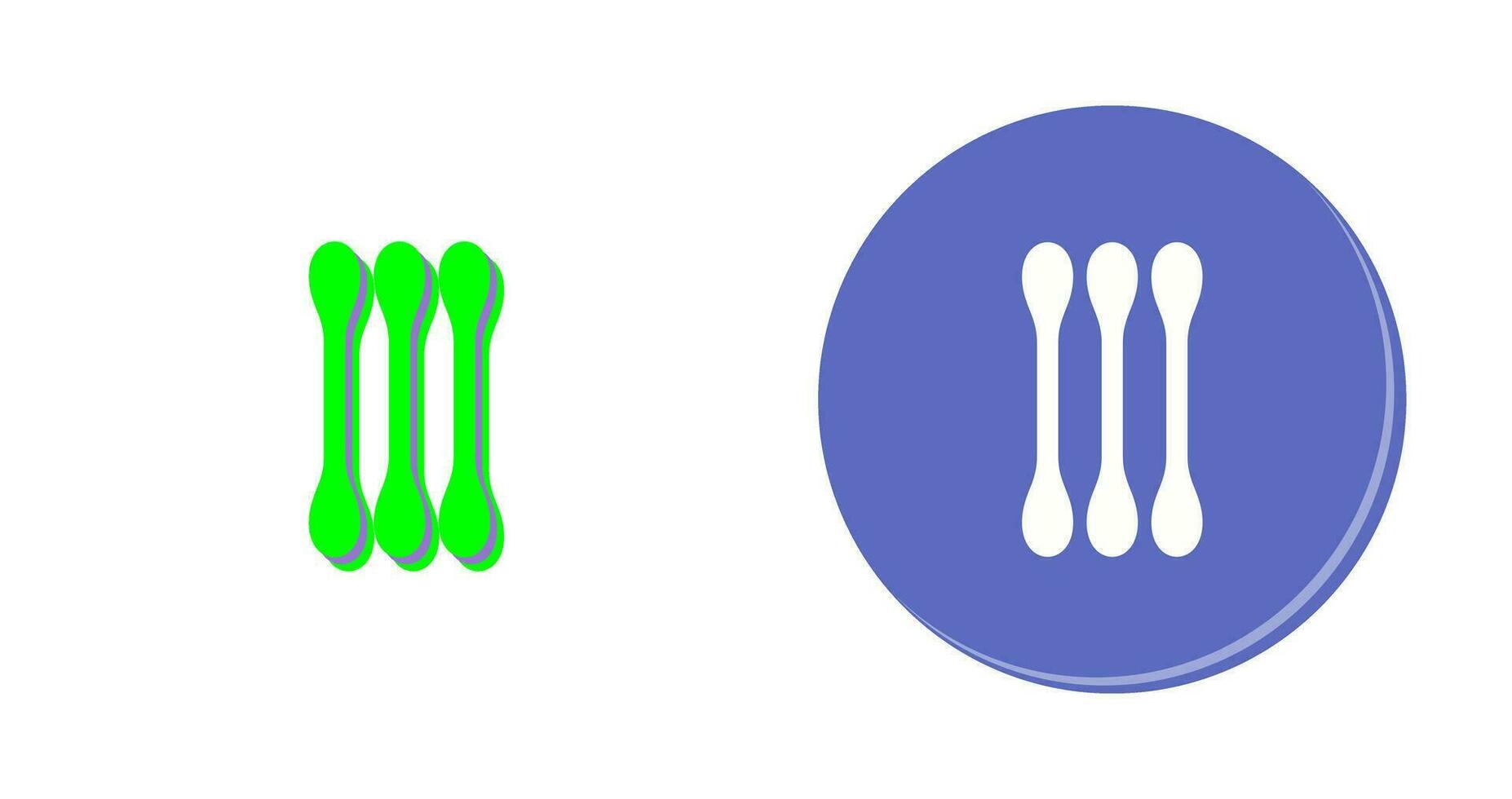 icône de vecteur de coton-tige