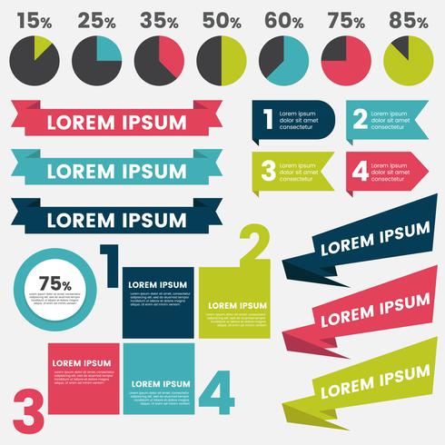 Modèle de conception infographie vecteur