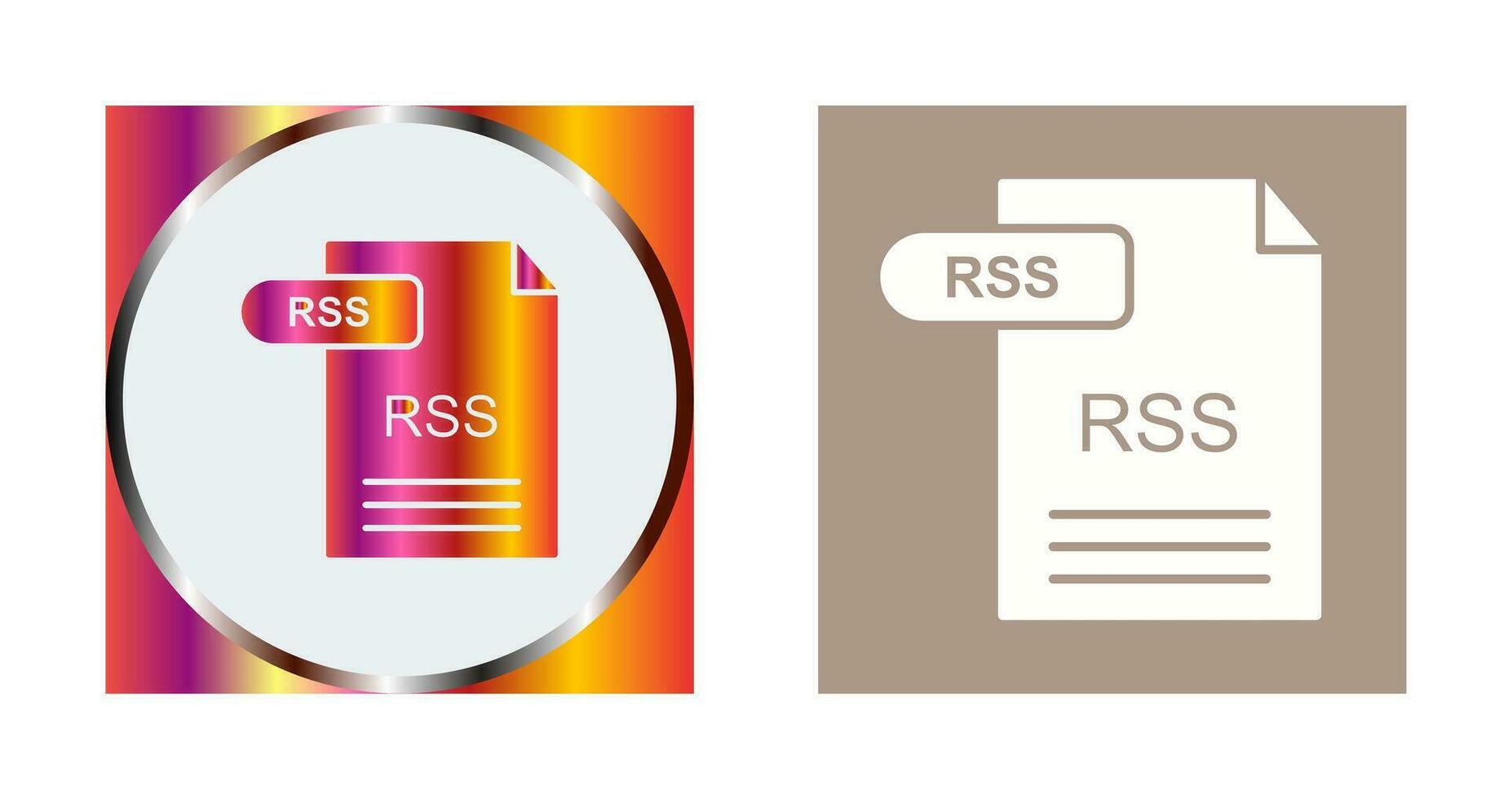 icône de vecteur rss