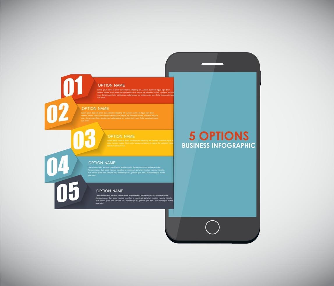 modèles d'infographie pour l'illustration vectorielle d'affaires. vecteur