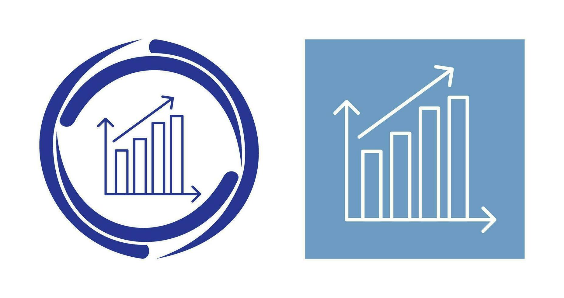 icône de vecteur de statistiques en hausse