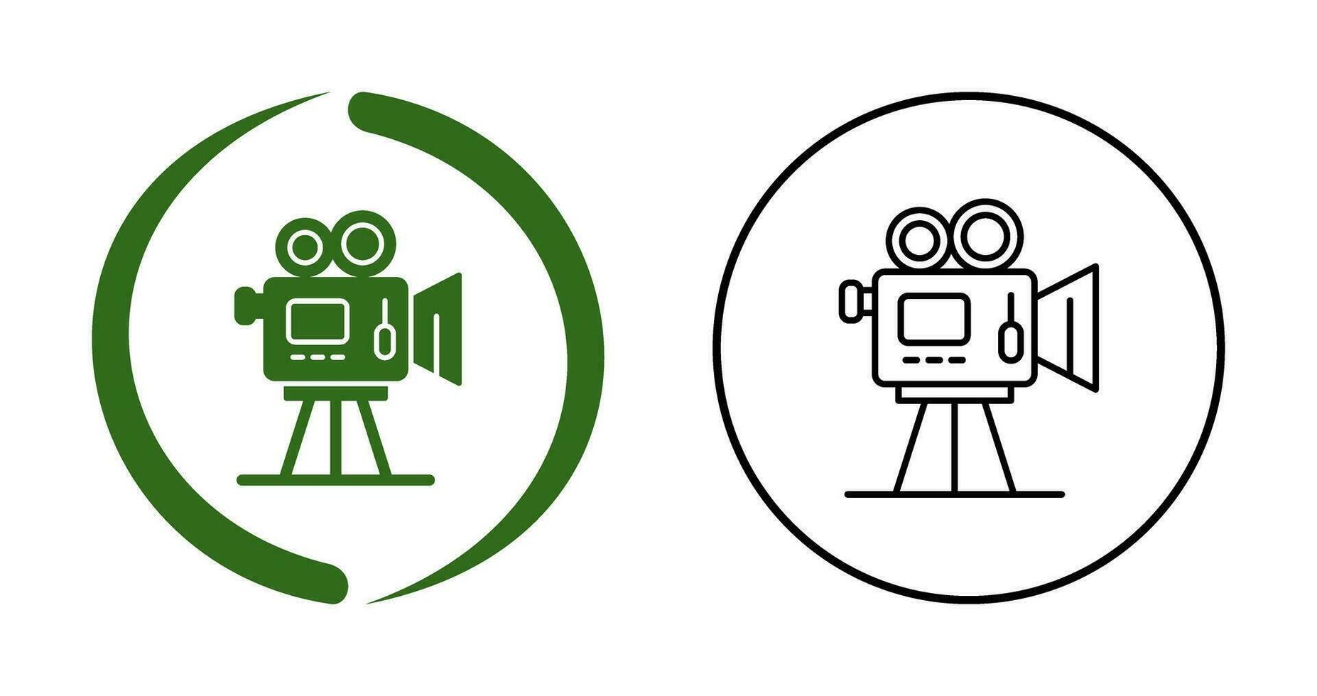 icône de vecteur de caméra vidéo