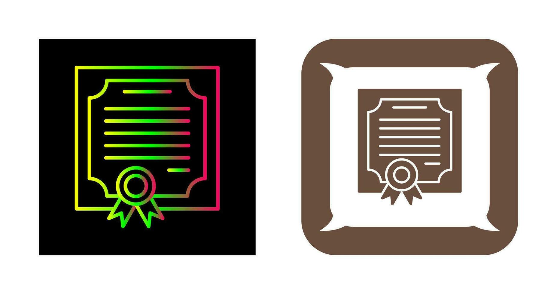 icône de vecteur de certificat