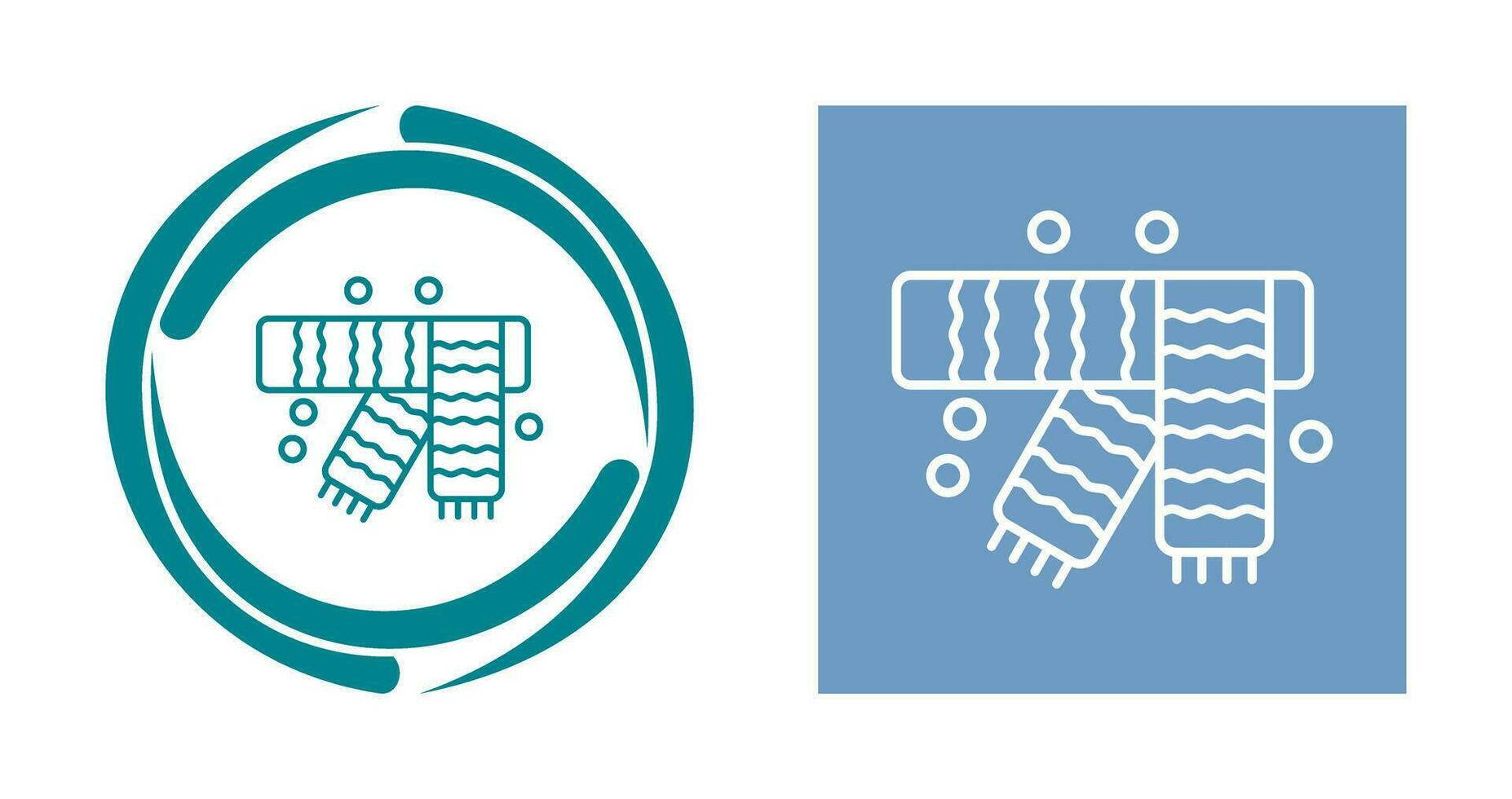 icône de vecteur d'écharpe d'hiver