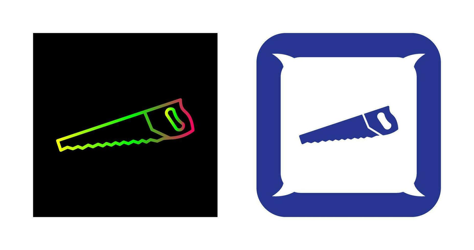 icône de vecteur de scie à main