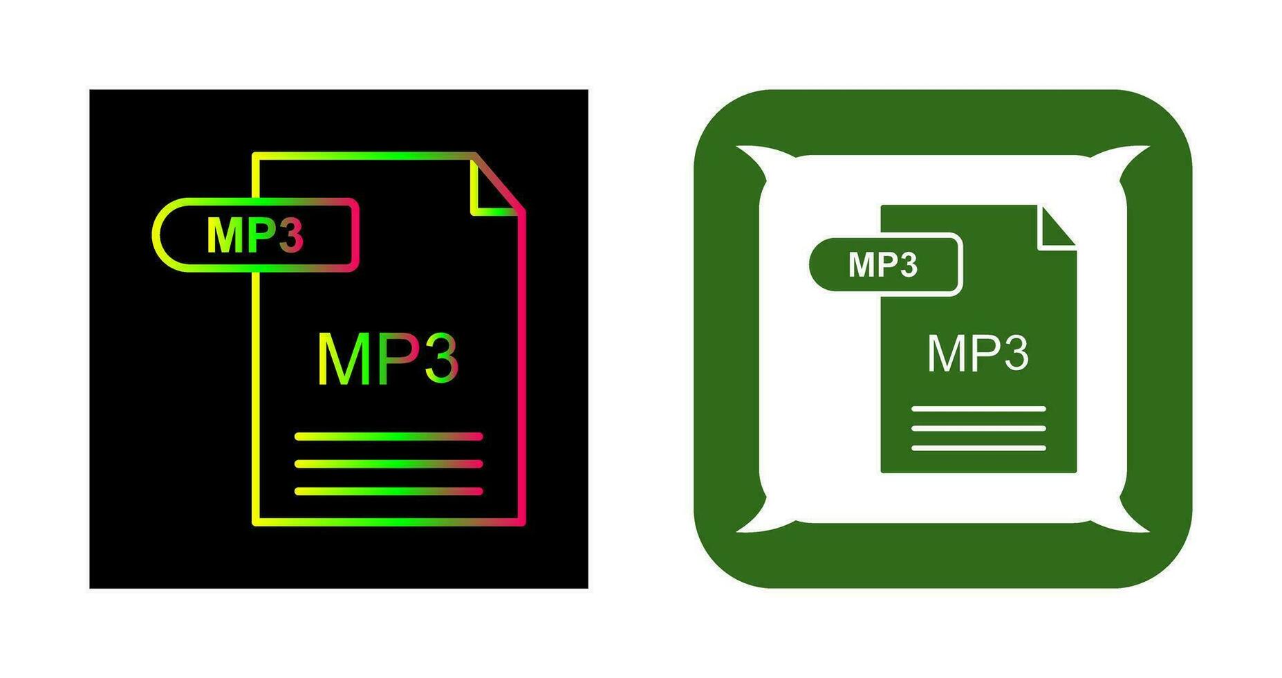 icône de vecteur mp3