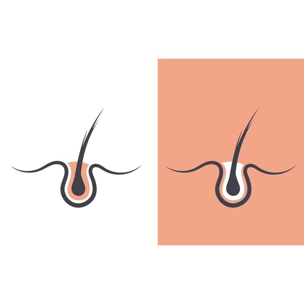 Image d'icône de vecteur de logo de traitements de cheveux