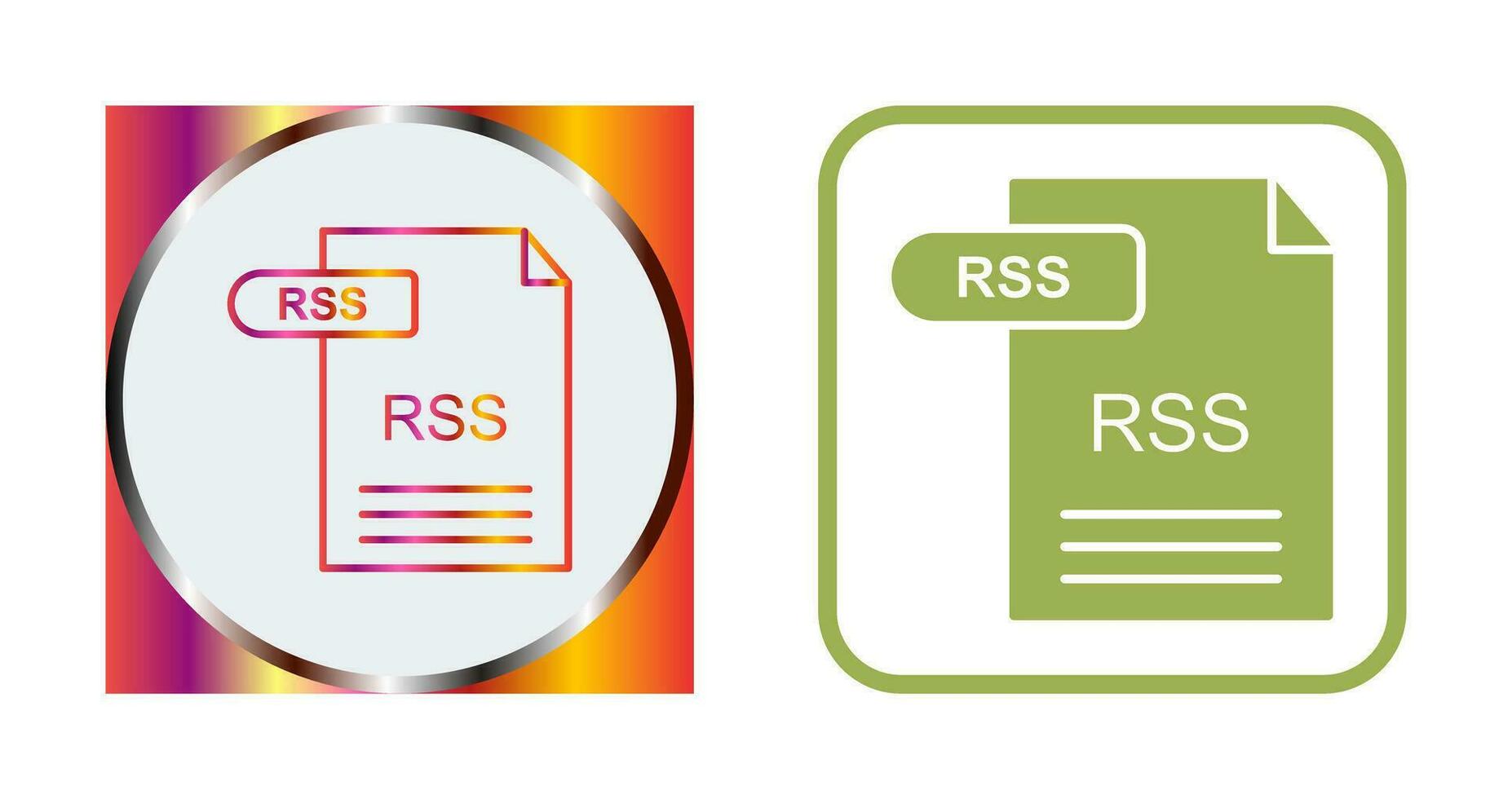 icône de vecteur rss