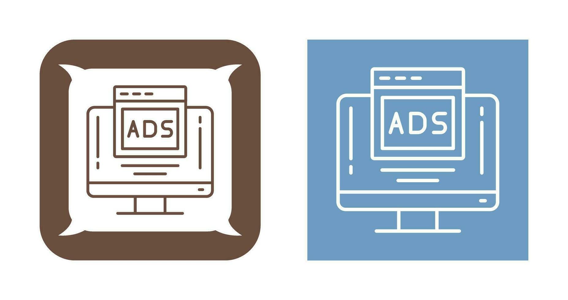icône de vecteur de publicité numérique