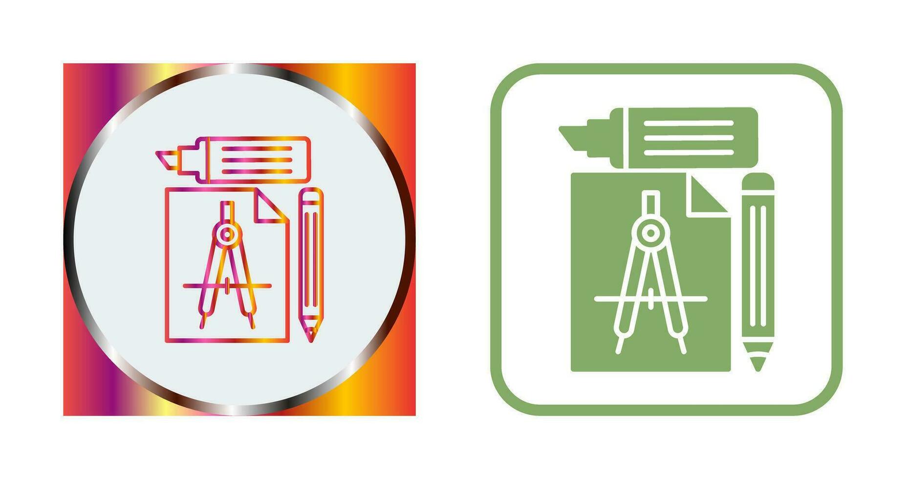 icône de vecteur d'outils d'étude