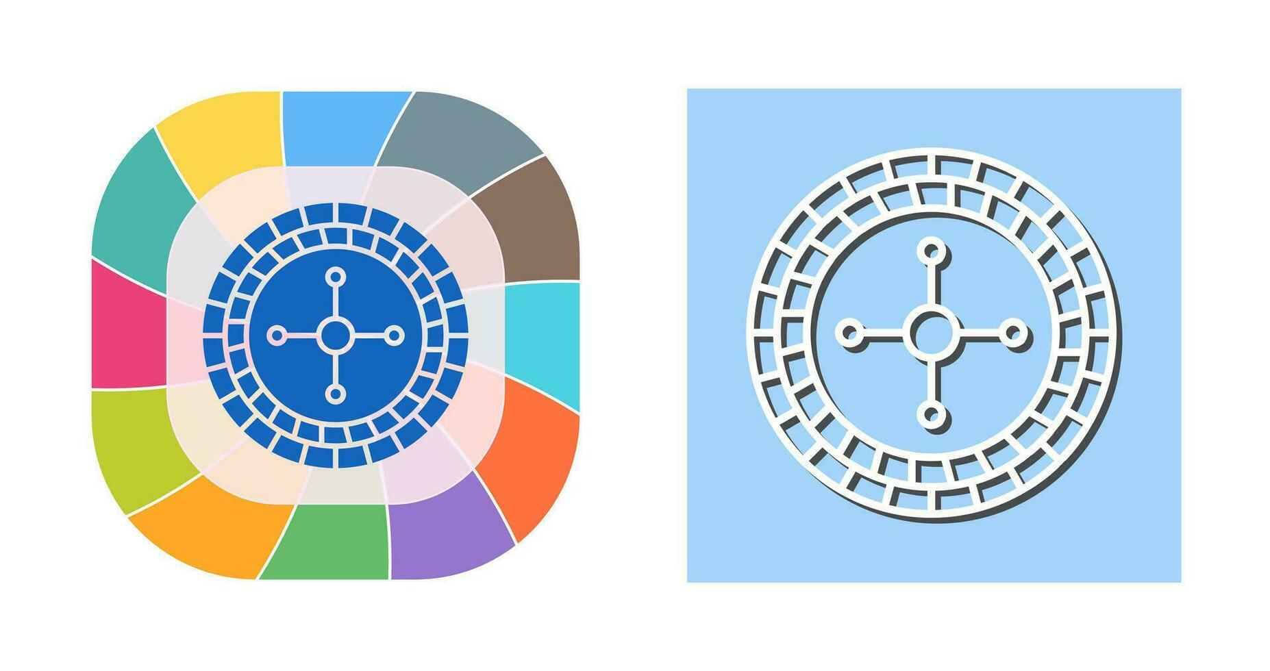 icône de vecteur de roulette