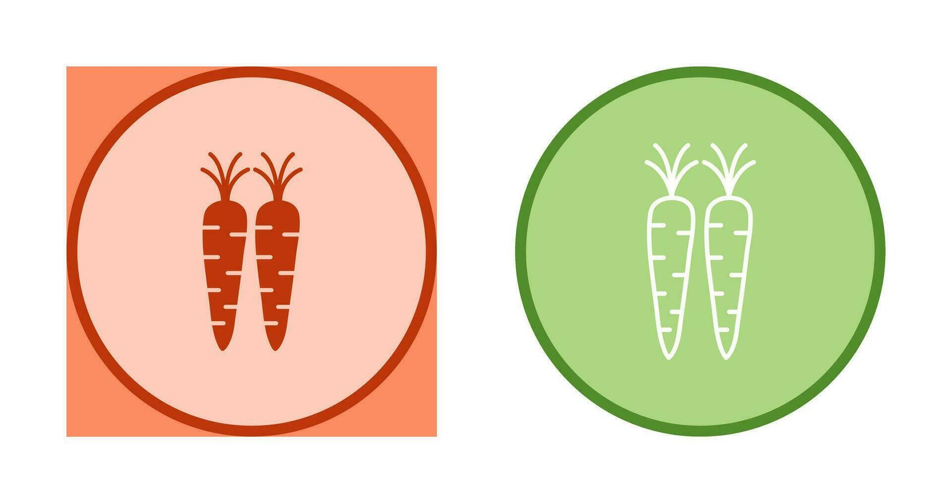 icône de vecteur de carottes