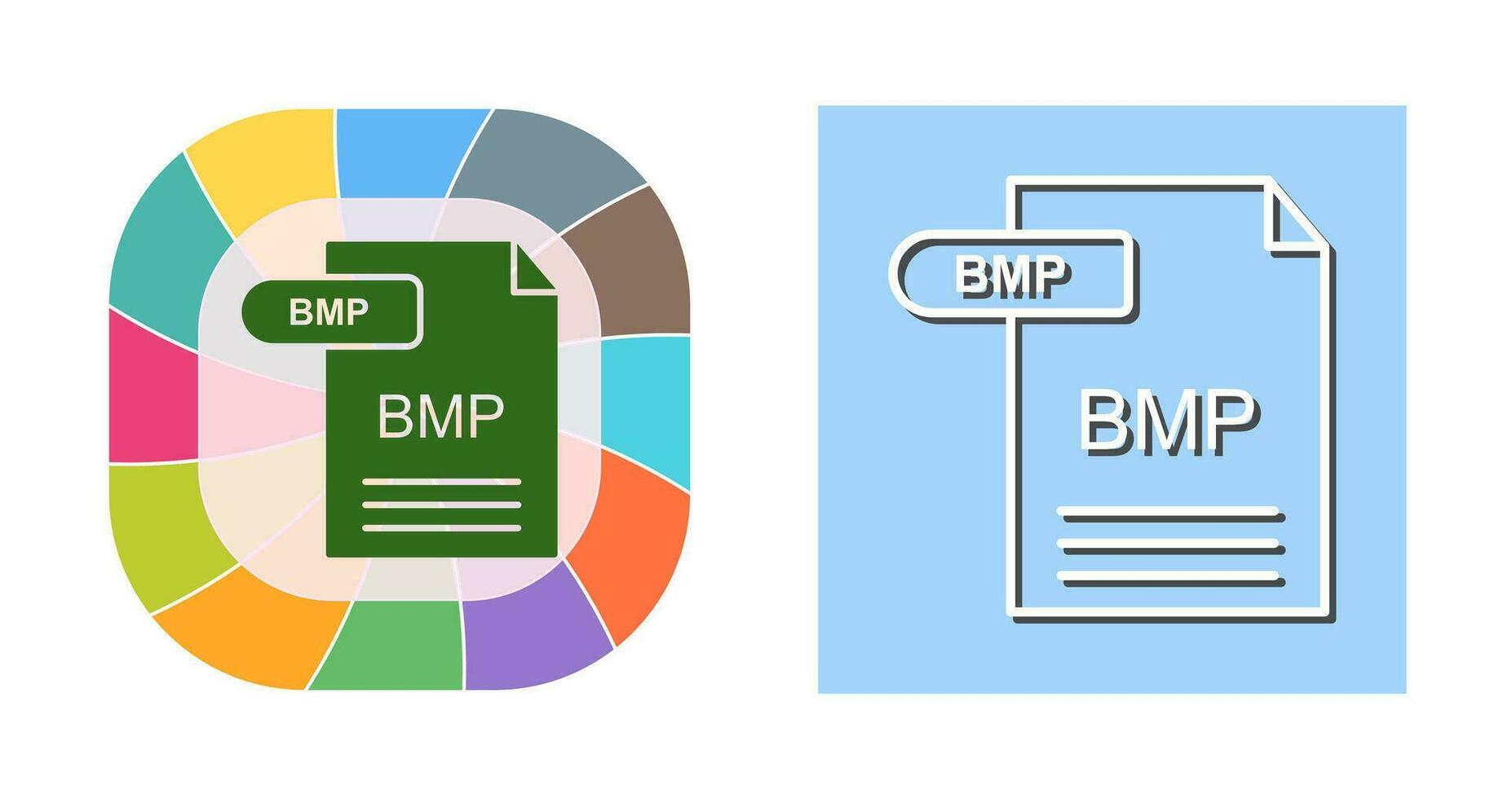 icône de vecteur bmp