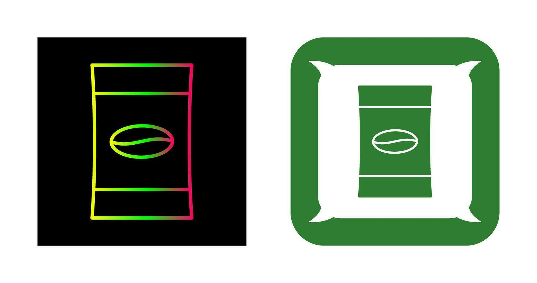 icône de vecteur de paquets de café