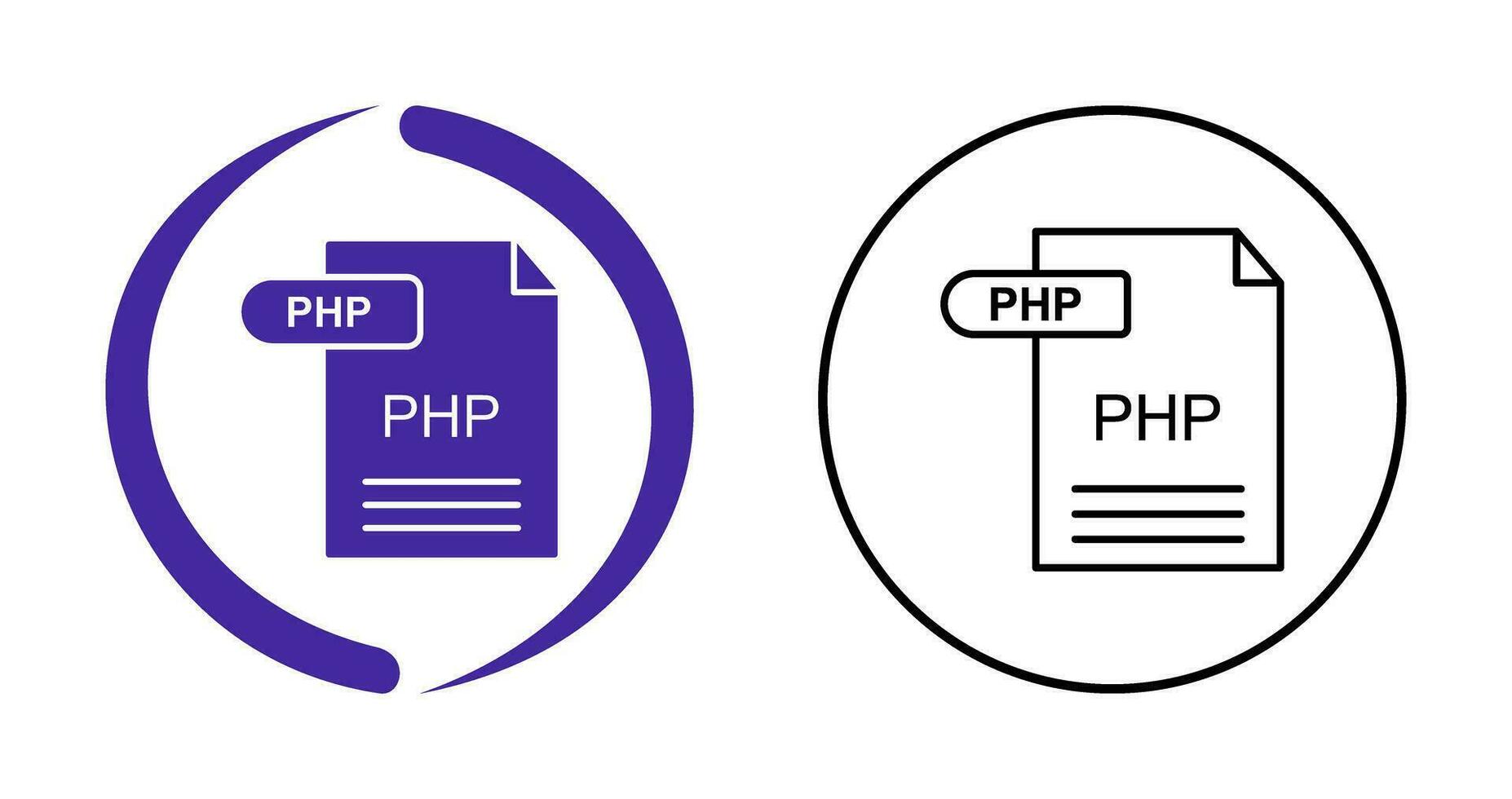 icône de vecteur php