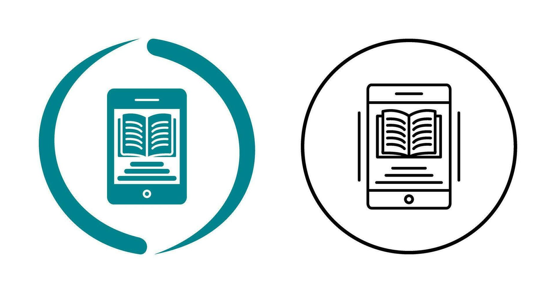 icône de vecteur de livre électronique