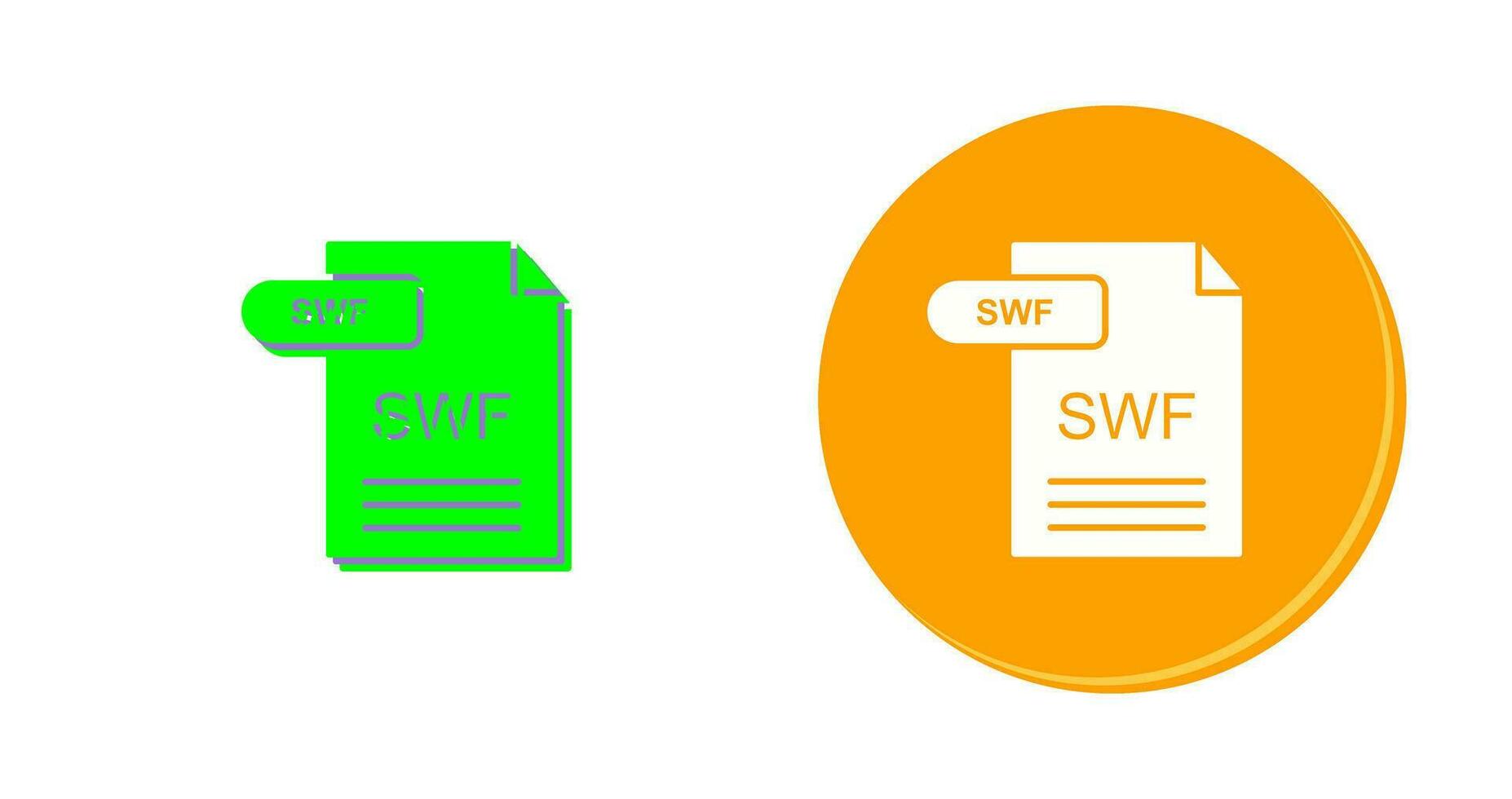 icône de vecteur swf