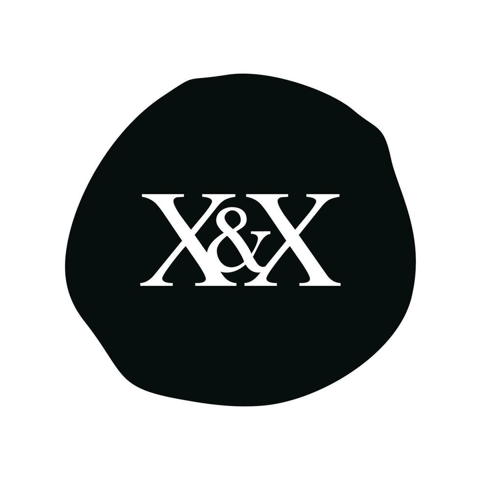 xx initiale logo lettre brosse monogramme entreprise vecteur
