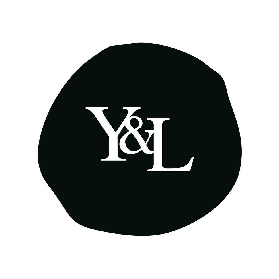 yl initiale logo lettre brosse monogramme entreprise vecteur