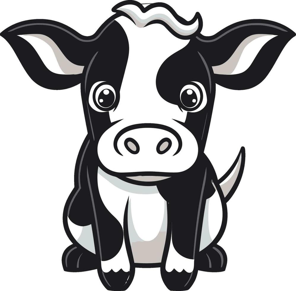 laitier vache noir vecteur logo pour e Commerce noir laitier vache logo vecteur pour e Commerce