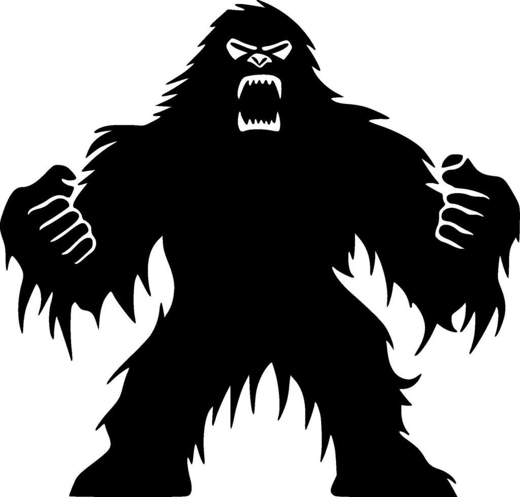 bigfoot - minimaliste et plat logo - vecteur illustration