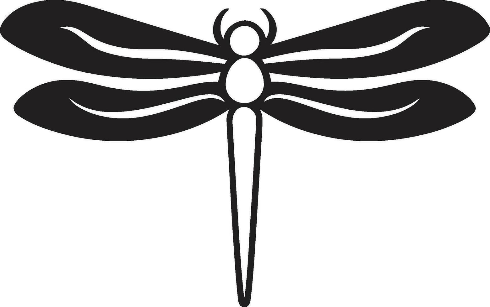 tombée de la nuit élégance libellule emblème conception mystique chuchotement noir vecteur libellule marque