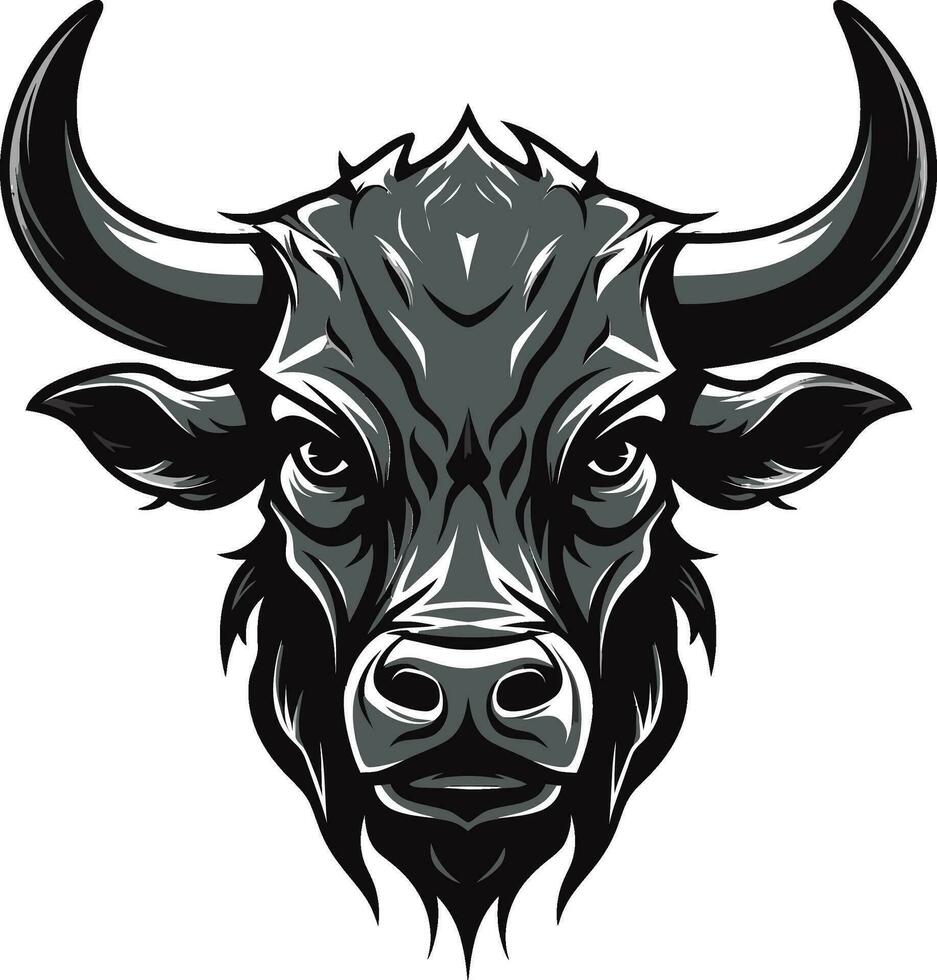 laitier vache noir vecteur logo pour jeu affaires noir laitier vache logo vecteur pour jeu affaires