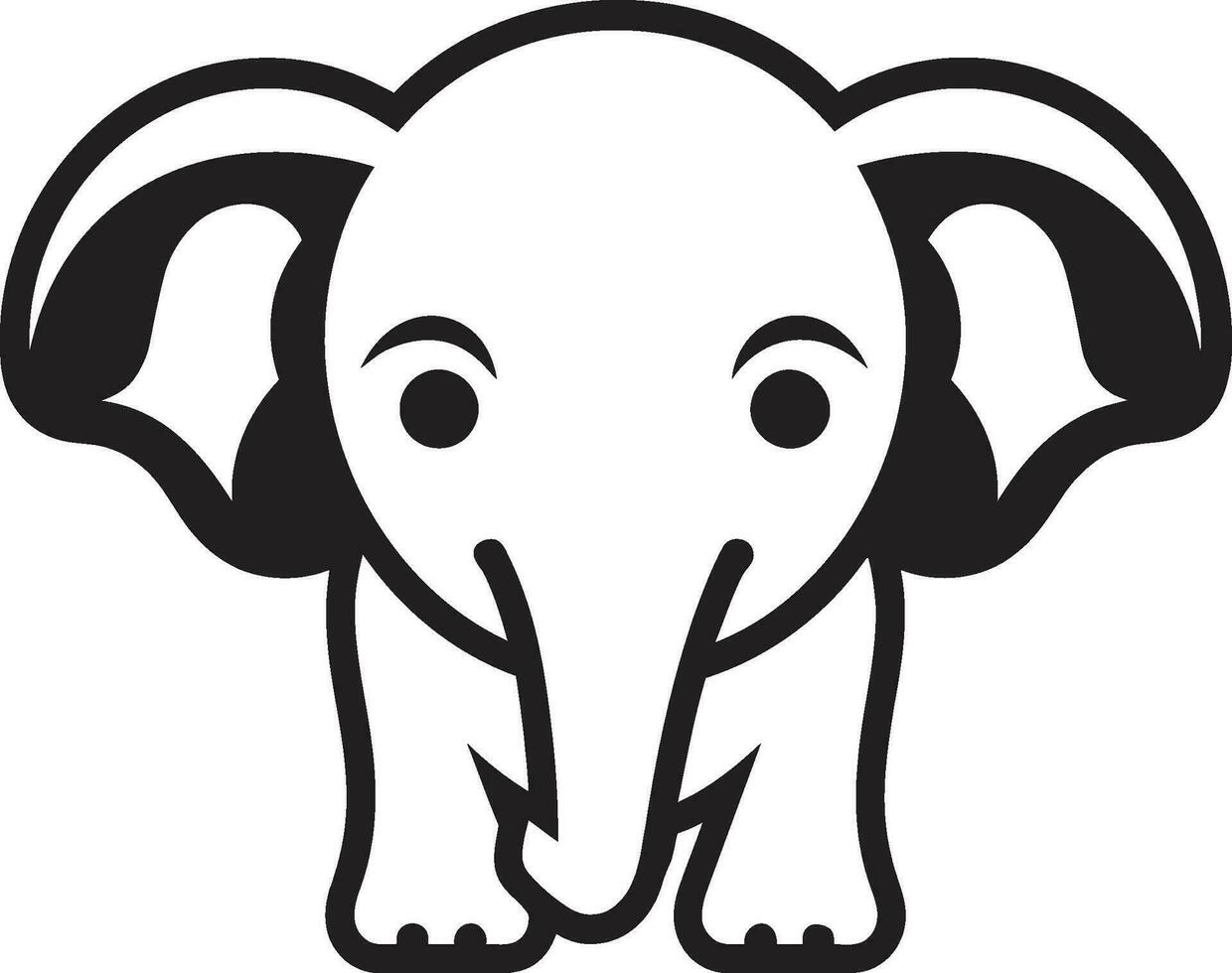 l'éléphant vecteur logo icône pour une marque tu vas l'amour l'éléphant vecteur logo icône pour une marque vous pouvez confiance