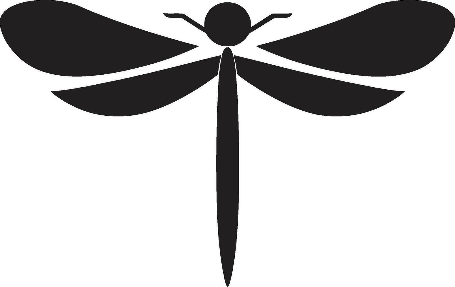 lumineux ailes de crépuscule noir libellule symphonie vecteur