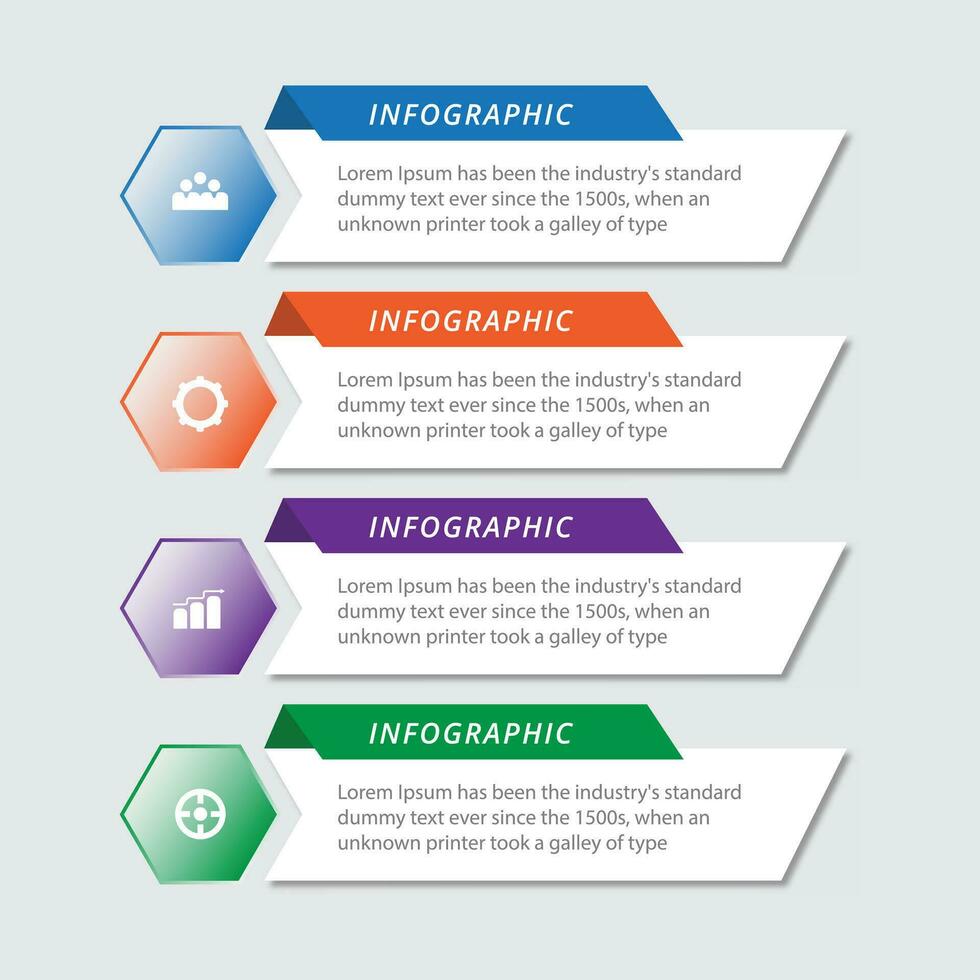 moderne infographie conception modèle avec Icônes vecteur