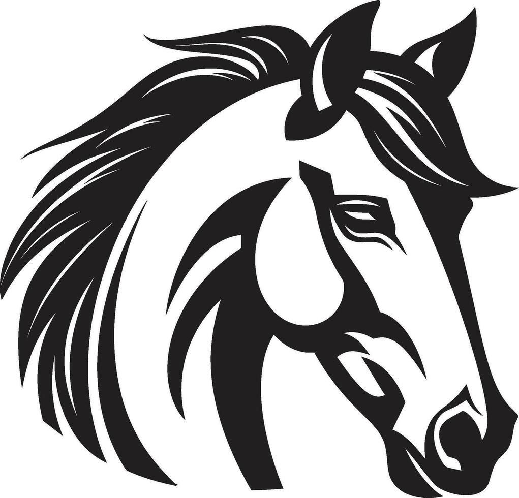 la faune gracieux coureur vecteur symbole emblématique équestre majesté cheval icône