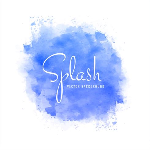 Dessiné de main coloré splash aquarelle douce coloré vecteur