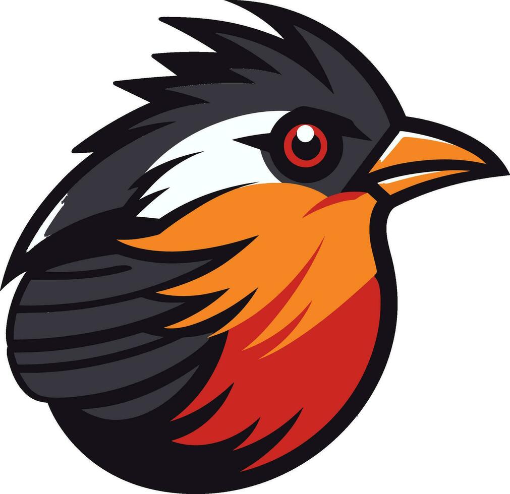iconique vol excellence monochromatique oiseau emblème noble lyrique Gardien emblématique logo symbole vecteur