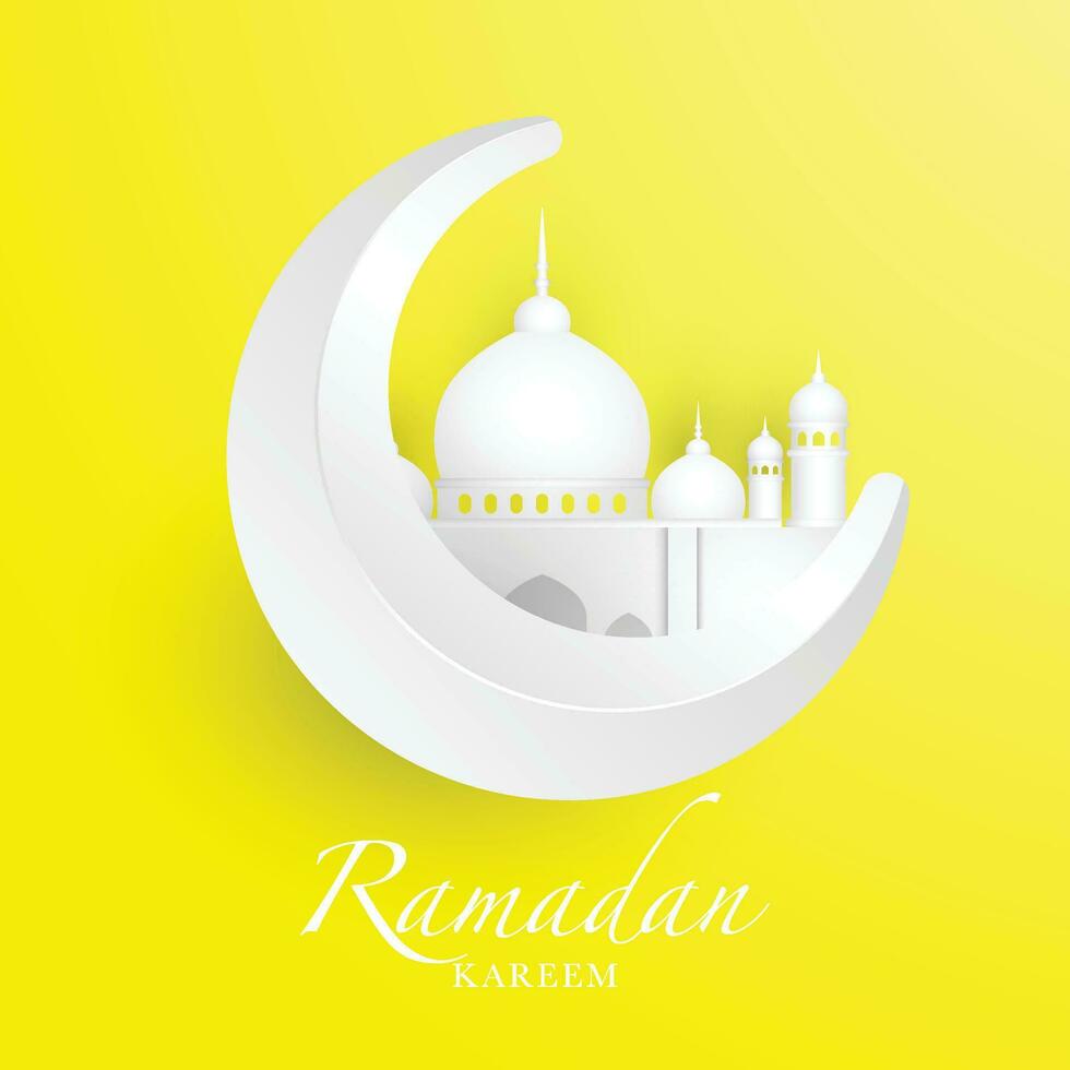 conception de fond ramadan kareem. carte de voeux, bannière, affiche. illustration vectorielle. vecteur