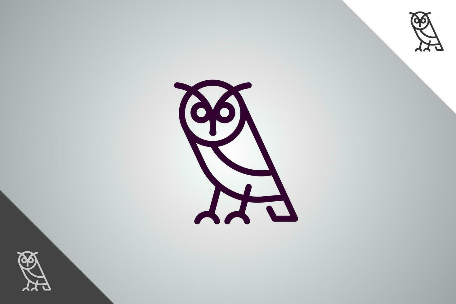 hibou moderne logotype et symbole. parfait logo pour affaires en relation à animal, animal de compagnie et vétérinaire. isolé sur Contexte. vecteur eps dix.