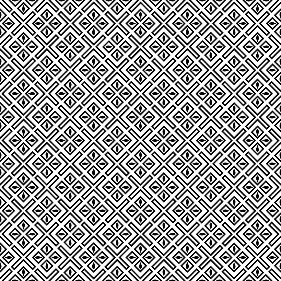 motif abstrait sans couture noir et blanc. arrière-plan et toile de fond. conception ornementale en niveaux de gris. vecteur