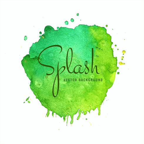 Splash aquarelle douce abstraite colorée vecteur