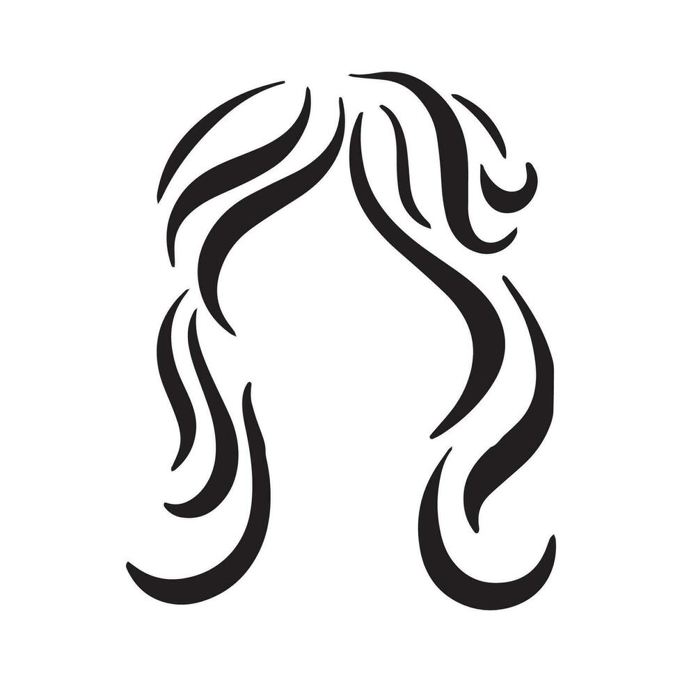 magnifique cheveux vague abstrait logo design.logo pour entreprise, salon, beauté, coiffeur, se soucier. vecteur